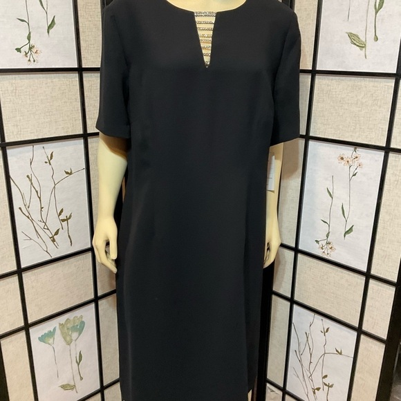 SPENCER Jeremy Black Dress with Rhinestone Embellishment Size 20 - Picture 1 of 8